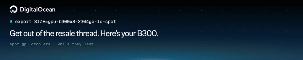 DigitalOcean Spot GPU