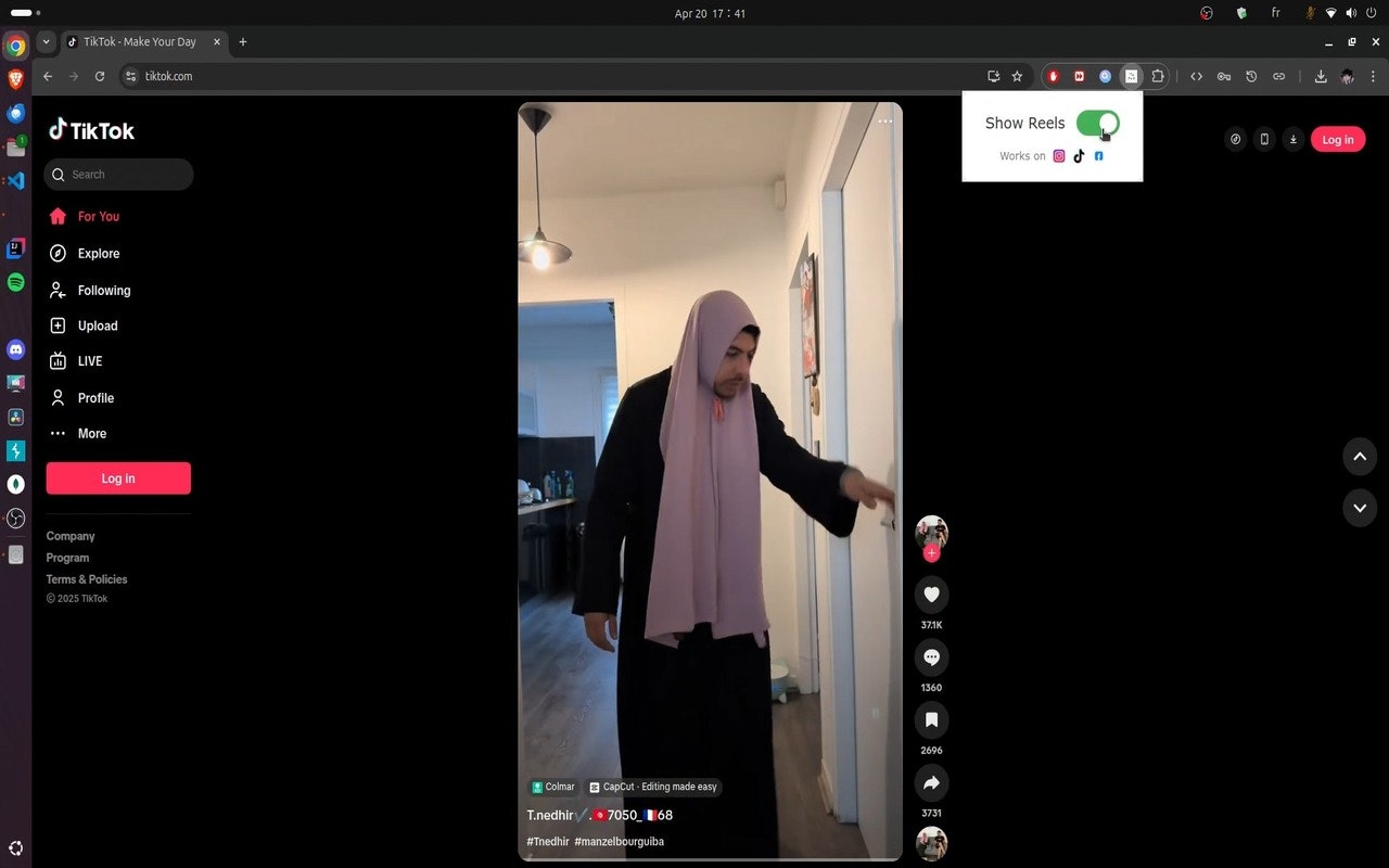 Остановите барабаны - Удалить функцию катушек из Facebook, Instagram и Tiktok медиа 3