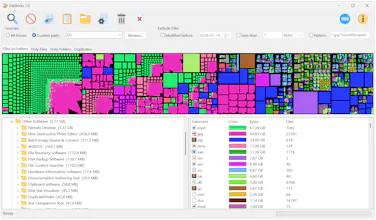 FileBricks: disk space analyzer software gallery image