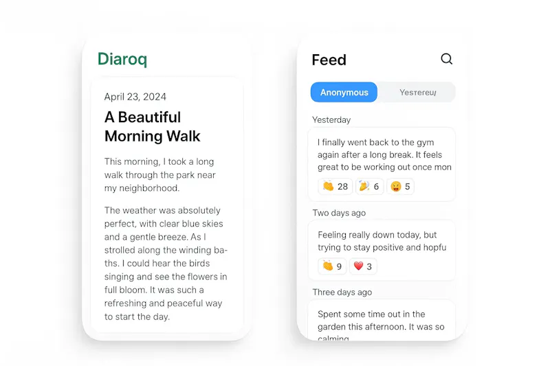 Diaroq — write privately or anonymously screenshot 3