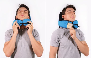 LANGRIA Astronaut Memory Foam Travel Pillow gallery image