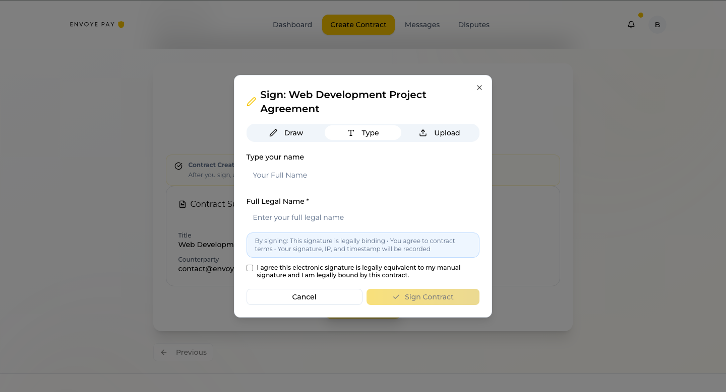 Envoye Pay - Screenshot 5 showing product features and functionality