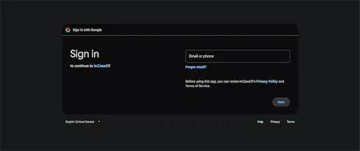 InCaseOf gallery image