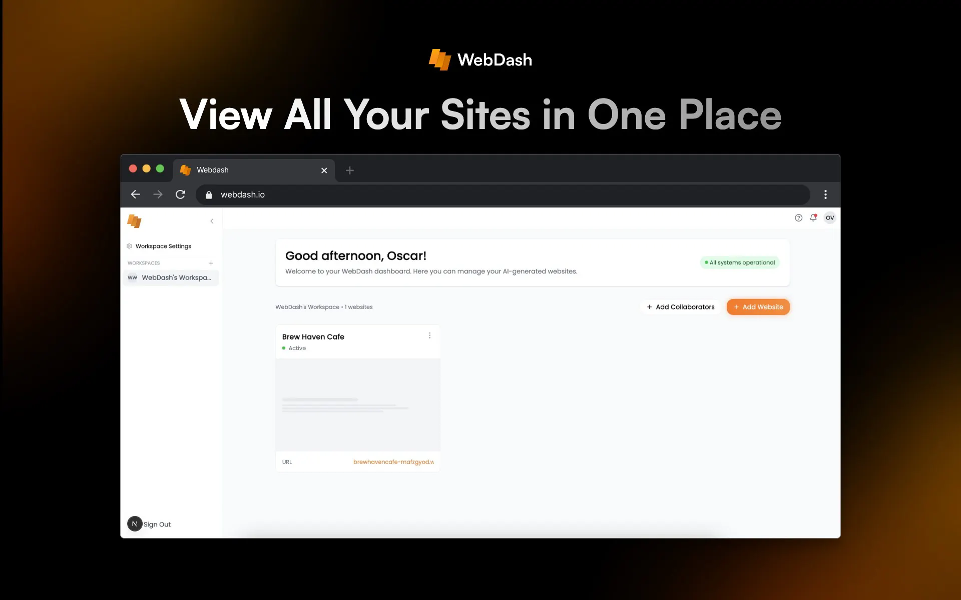WebDash | AI Website Generator gallery image