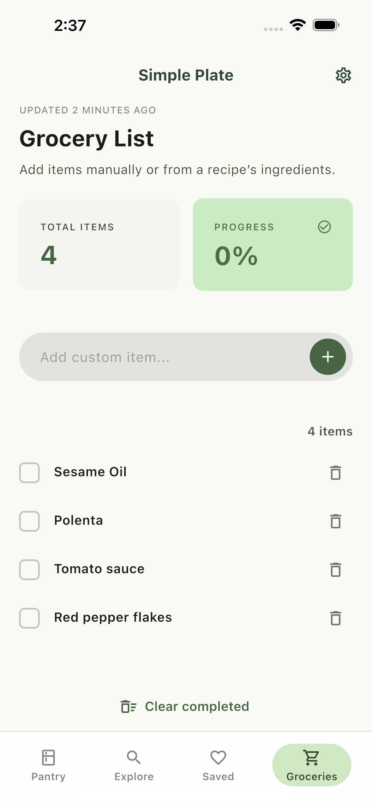 Simple Plate — Cook What You Have gallery image