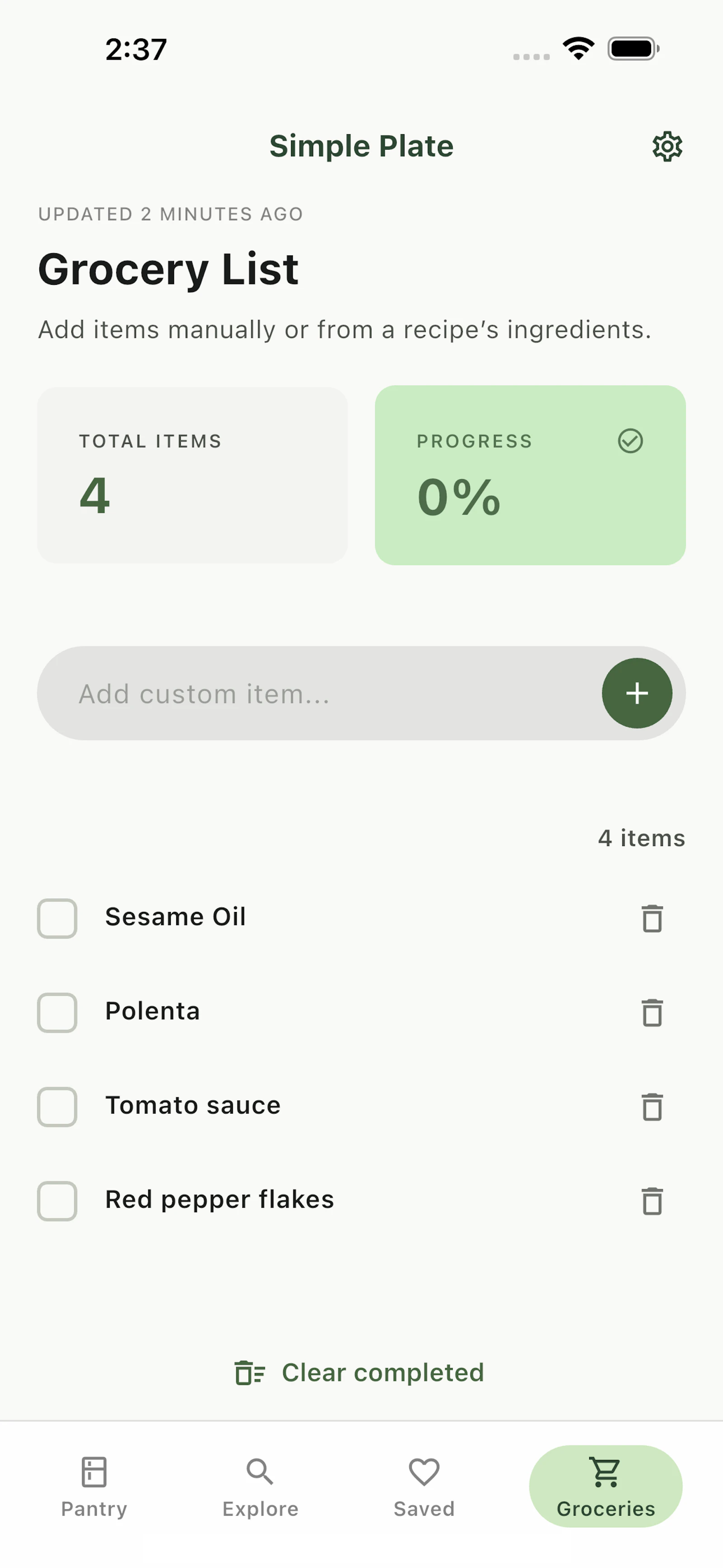 Simple Plate — Cook What You Have screenshot 8
