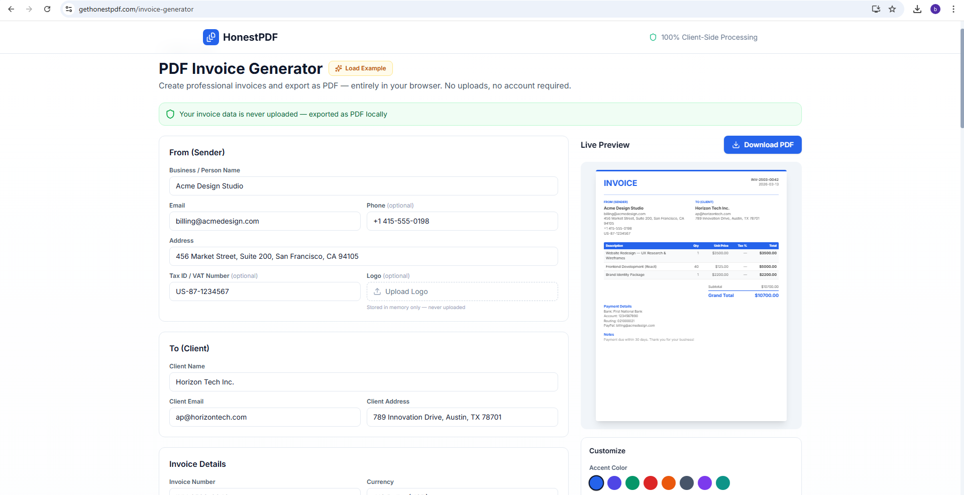 HonestPDF gallery image