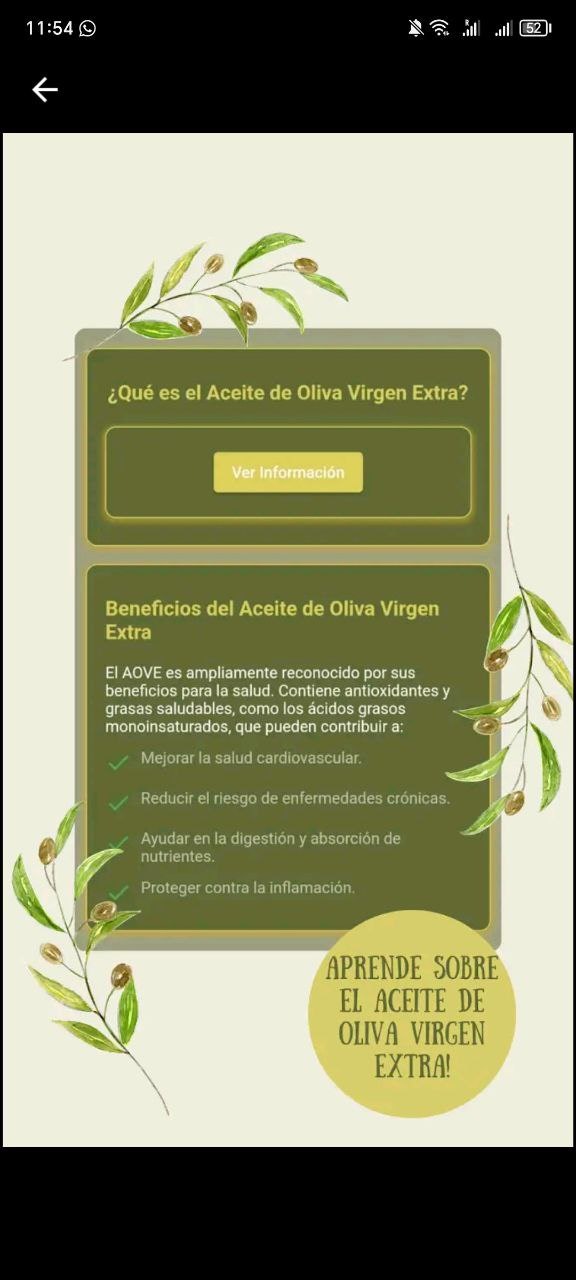 Media Paove - Harga Harian Evoo - Trek aplikasi Android & menunjukkan harga Evoo di pasaran Sepanyol 5