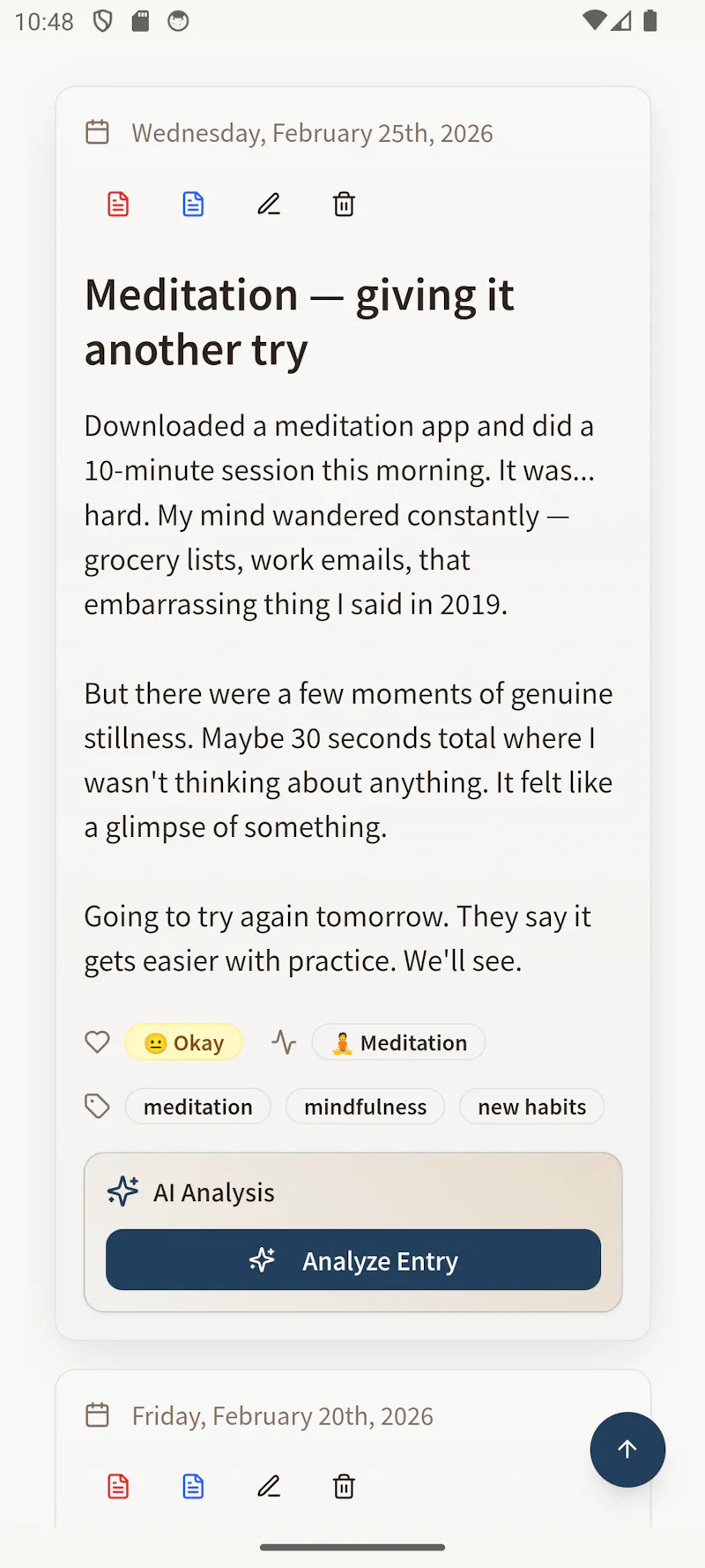 OwnJournal screenshot 2