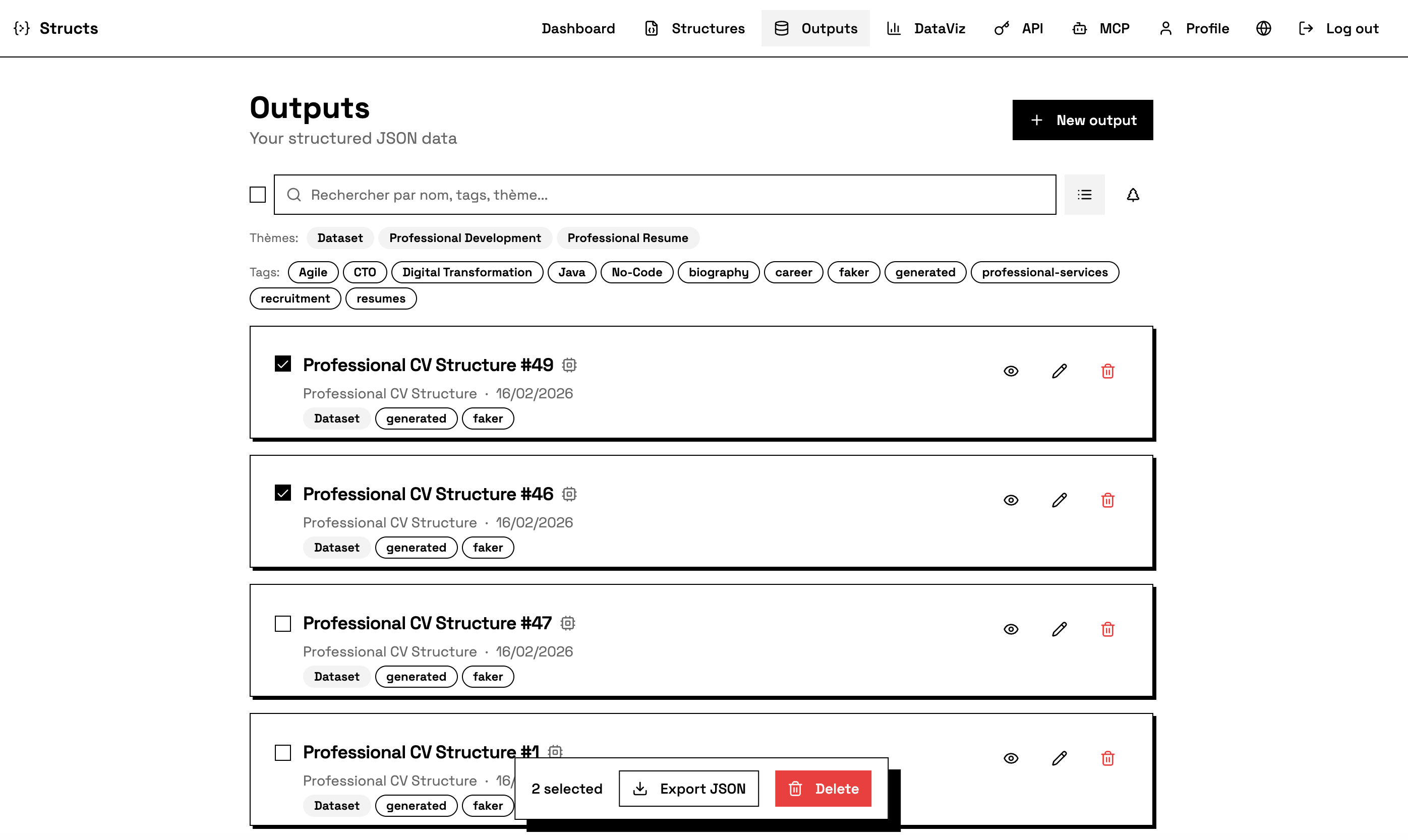 Structs - Screenshot 4 showing product features and functionality