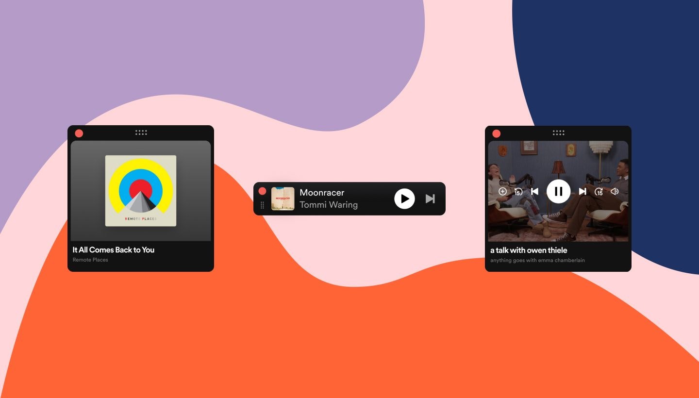 Spotify Miniplayer - Speel discreet muziek, podcasts en video's op desktop media 2