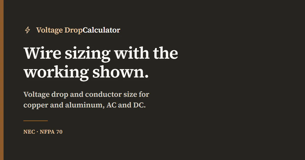 Voltage Drop Calculator gallery image