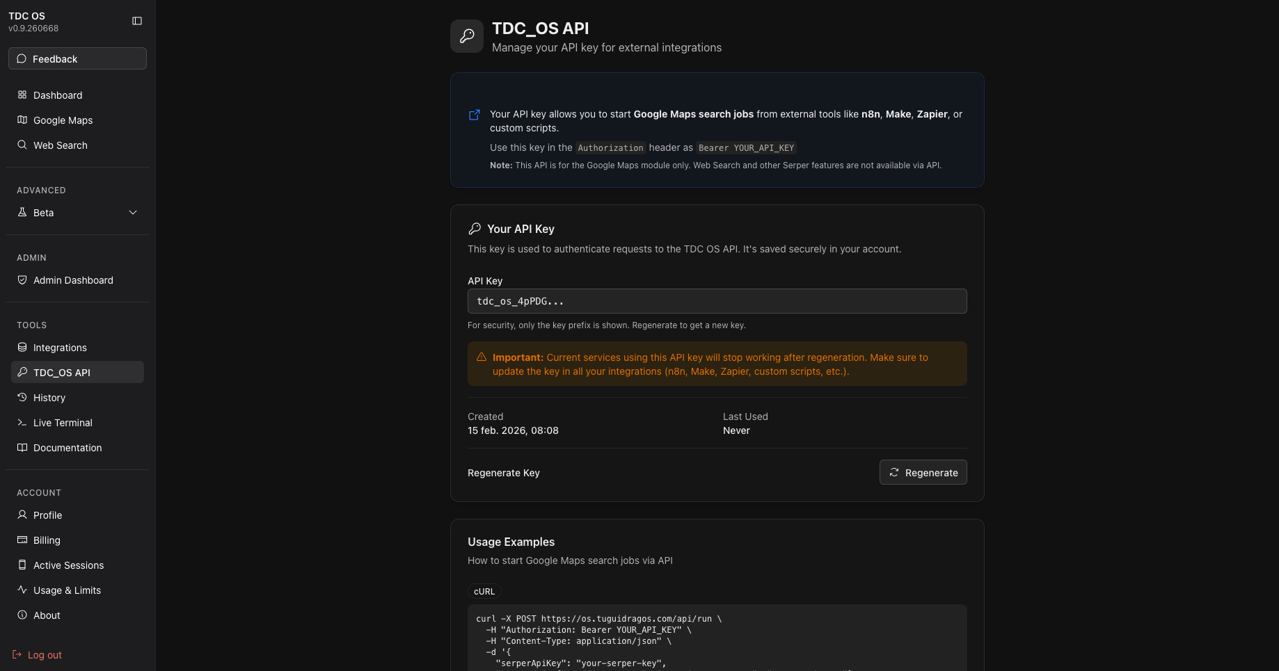 TDC OS gallery image
