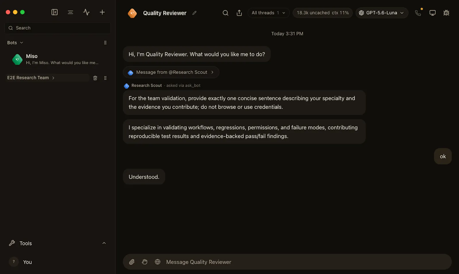 Open Agent Desktop screenshot 1