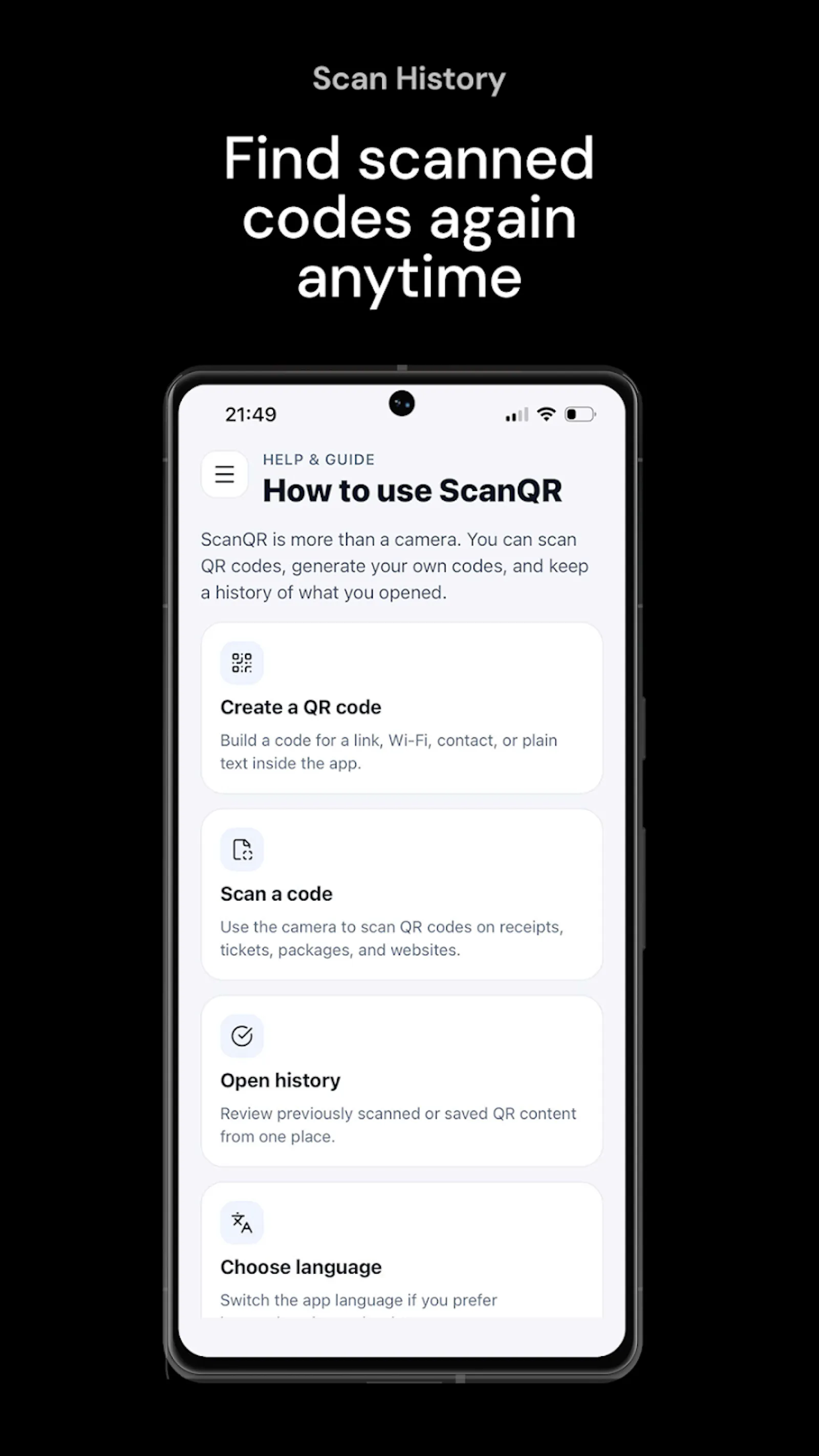ScanQR - QR Code & Barcode screenshot 4