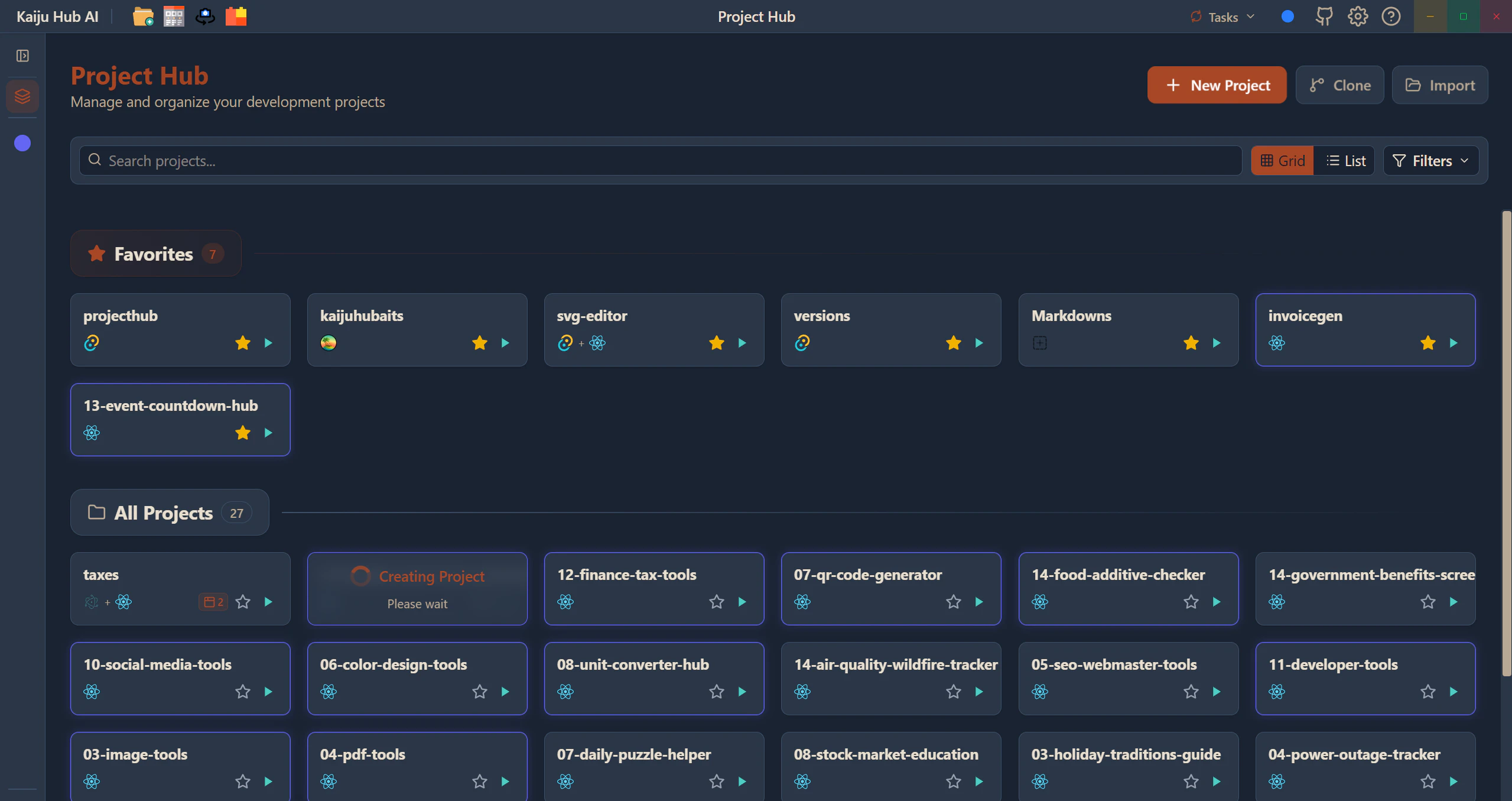 Kaiju Hub AI screenshot 2