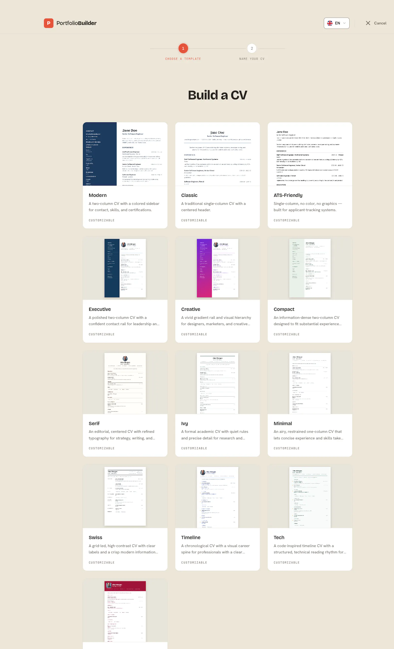 PortfolioBuild screenshot 5