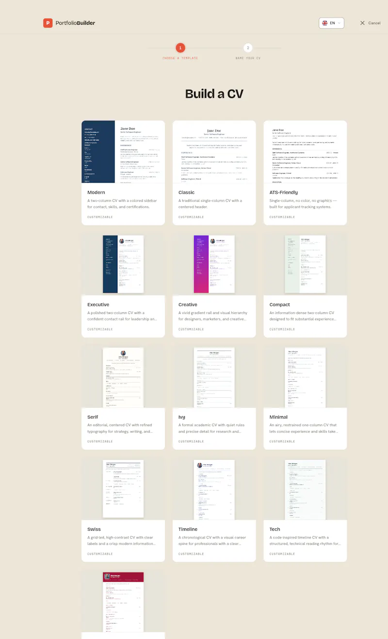 PortfolioBuild screenshot 5
