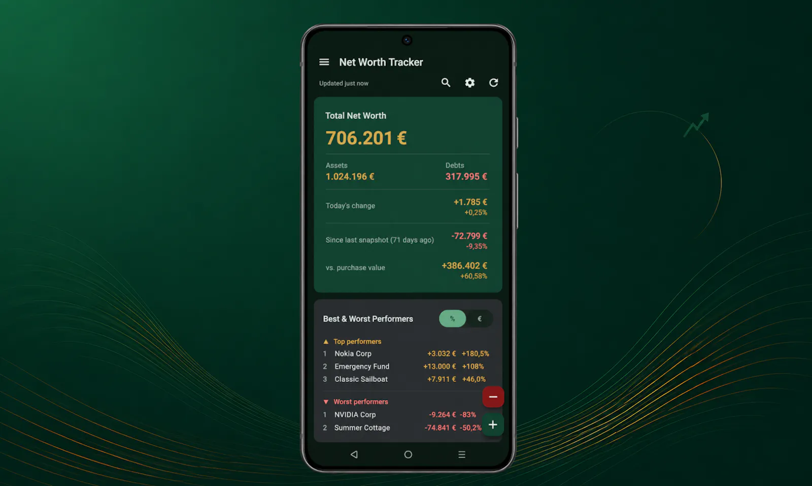 Net Worth Tracker screenshot 2