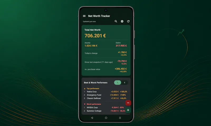 Net Worth Tracker screenshot 2