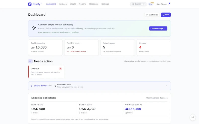 Duefy screenshot 6