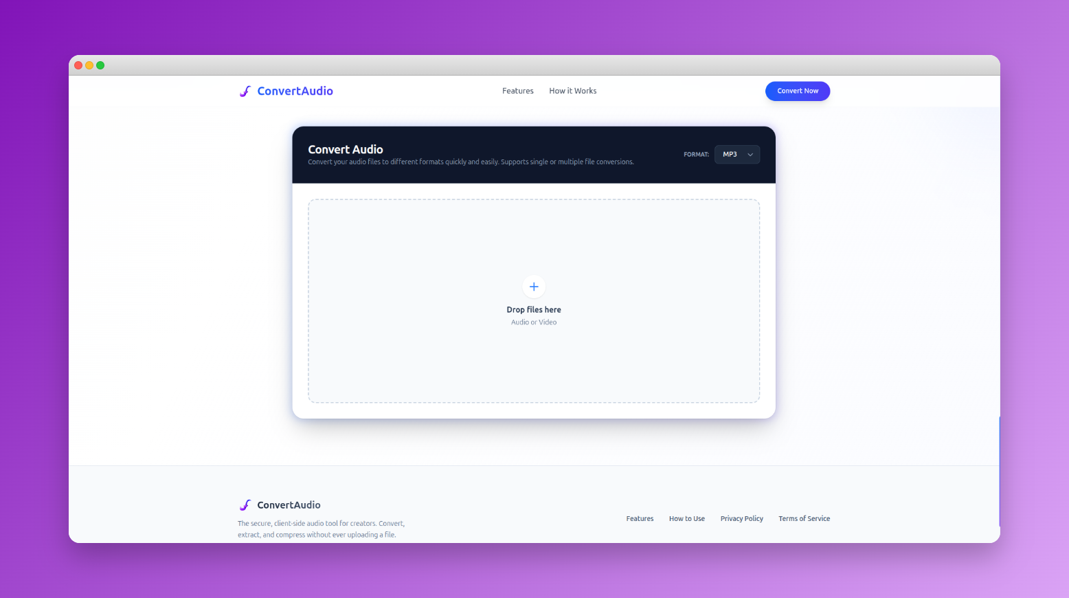 Convert Audio gallery image