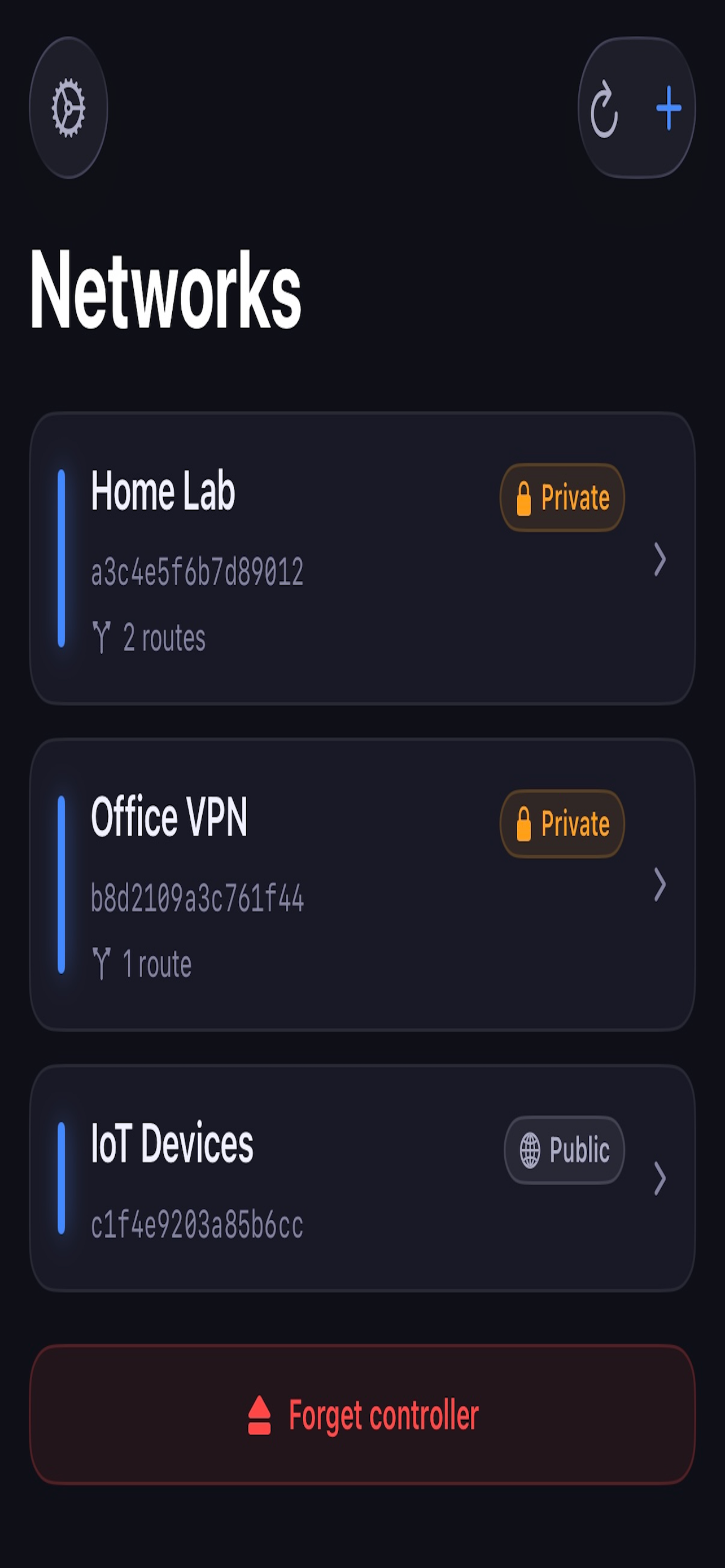 Manage ZeroTier Networks gallery image