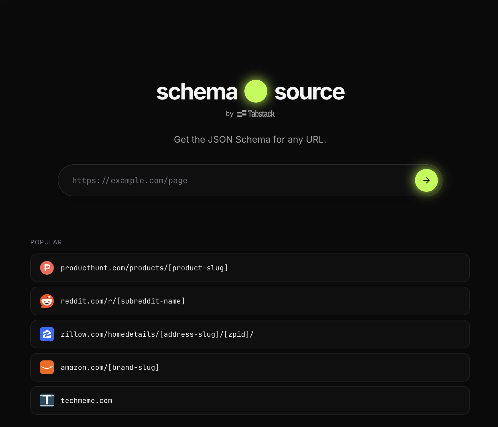 Schema Source by Tabstack gallery image