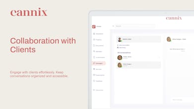 シームレスなチームコラボレーションのためのCannixのコミュニケーションチャネル機能のスクリーンショット