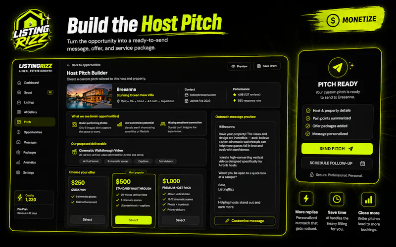 ListingRizz - AI Airbnb Hustle 2026 screenshot 3