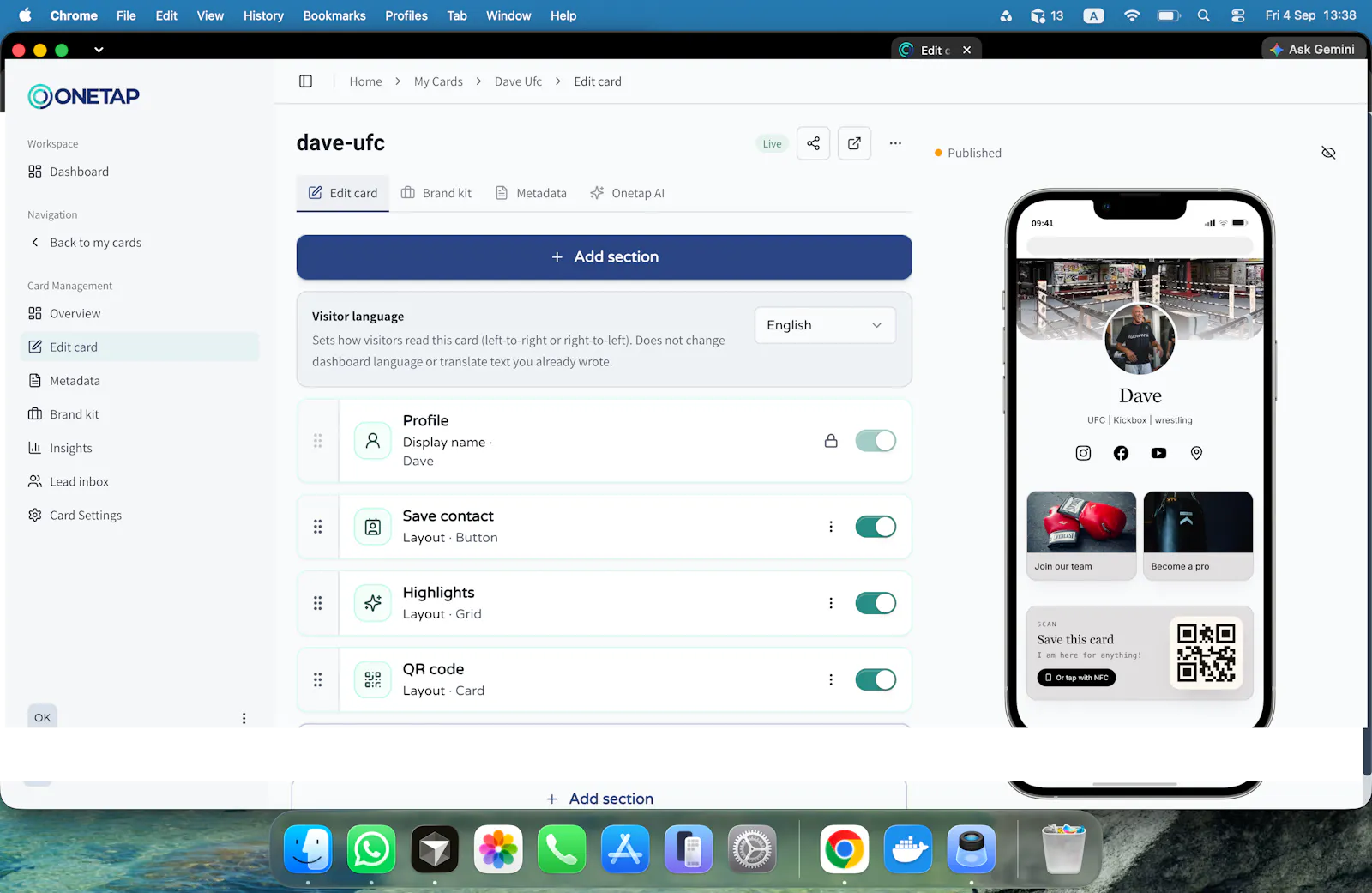OneTap Card screenshot 4