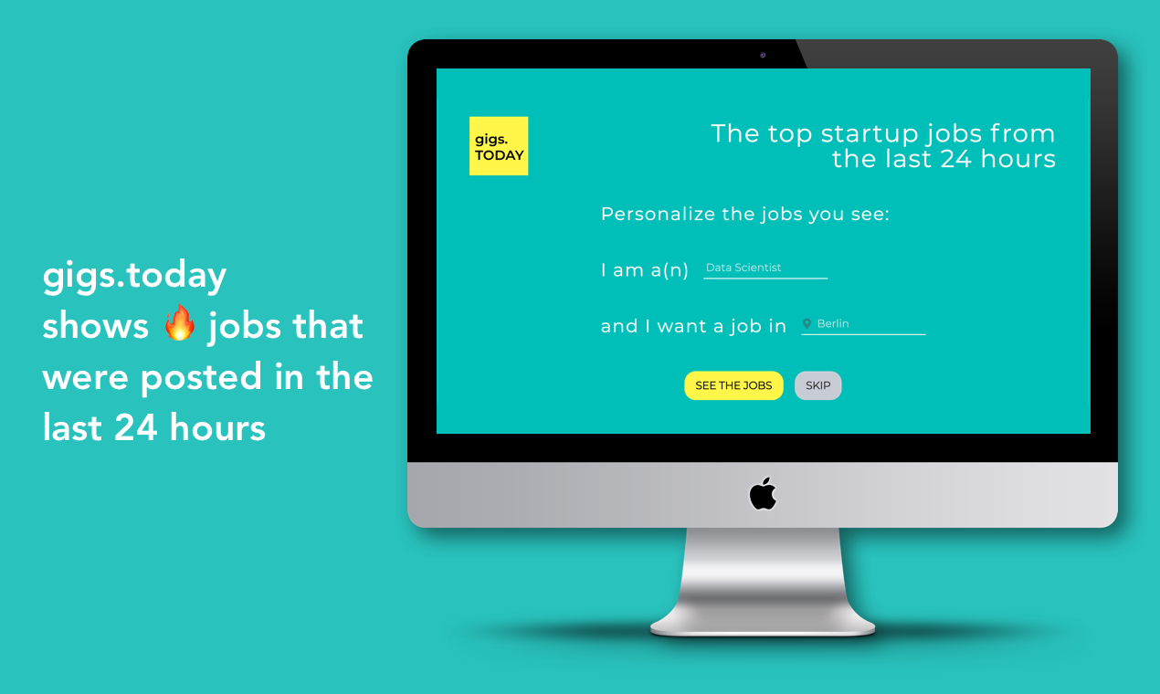 gigs.today Jobs & Careers Product Hunt