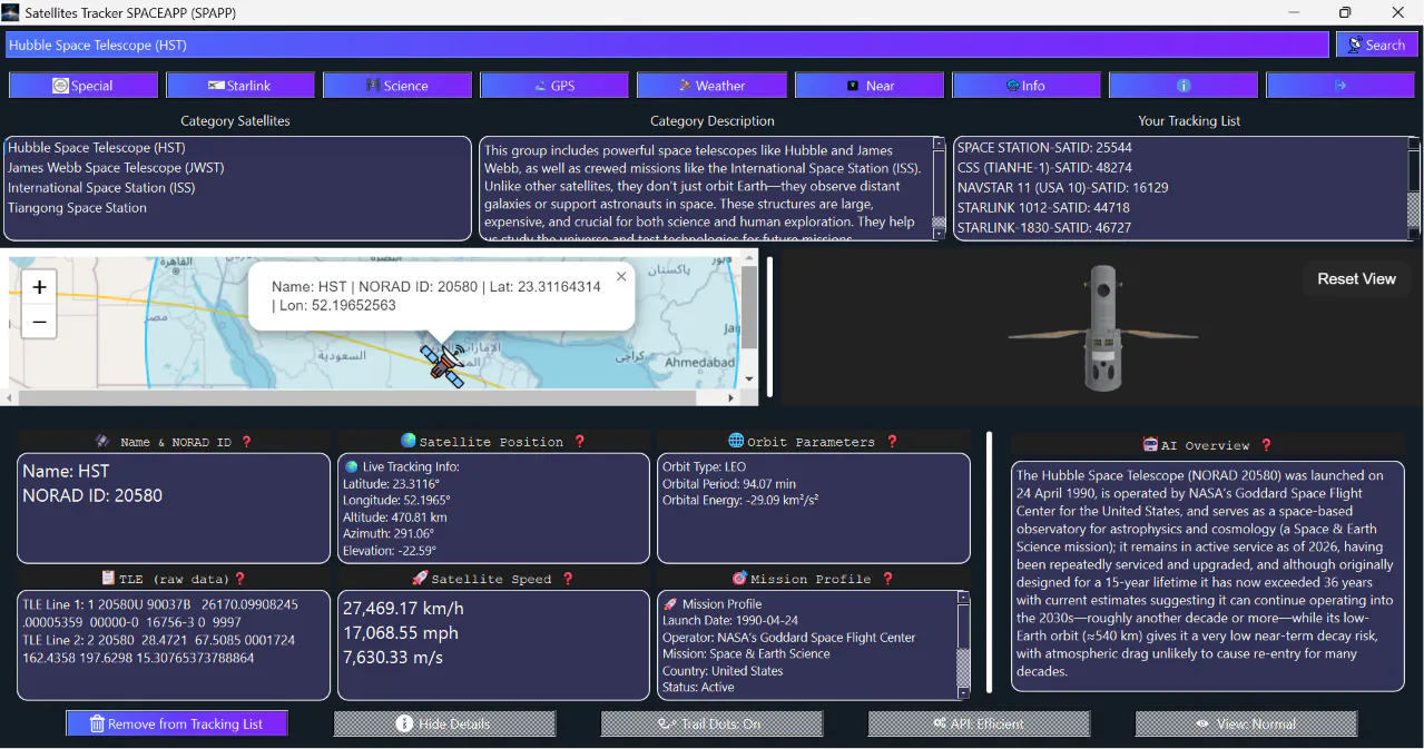 SPACEAPP v5.6 — Project Horizons gallery image
