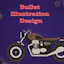 Bullet Bike Illustration Design