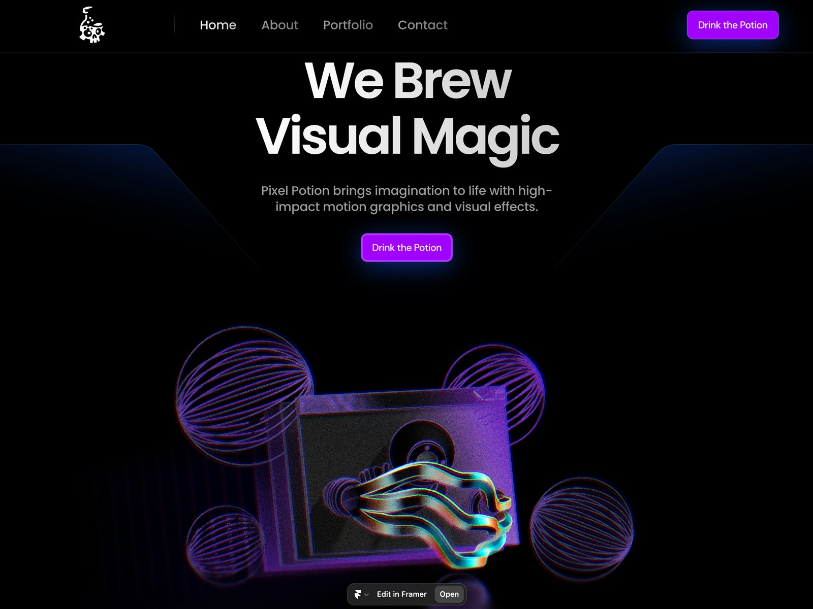 Média Design astrobyte - Conception Web de Framer Livrée à la vitesse de la chaîne 2