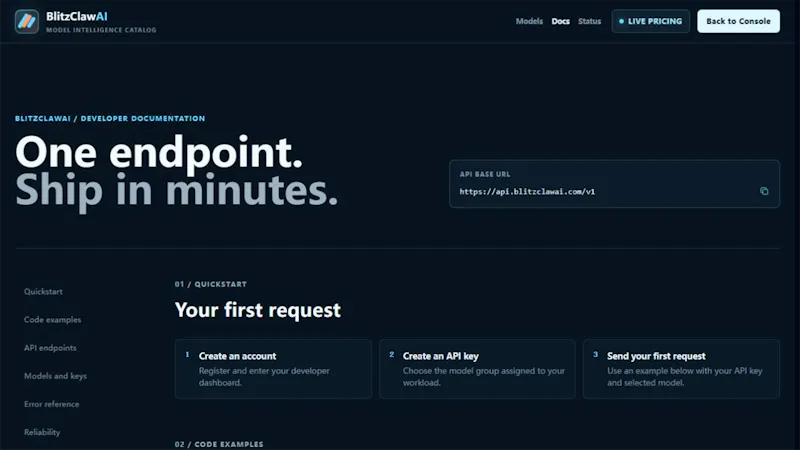 BlitzClawAI screenshot 2