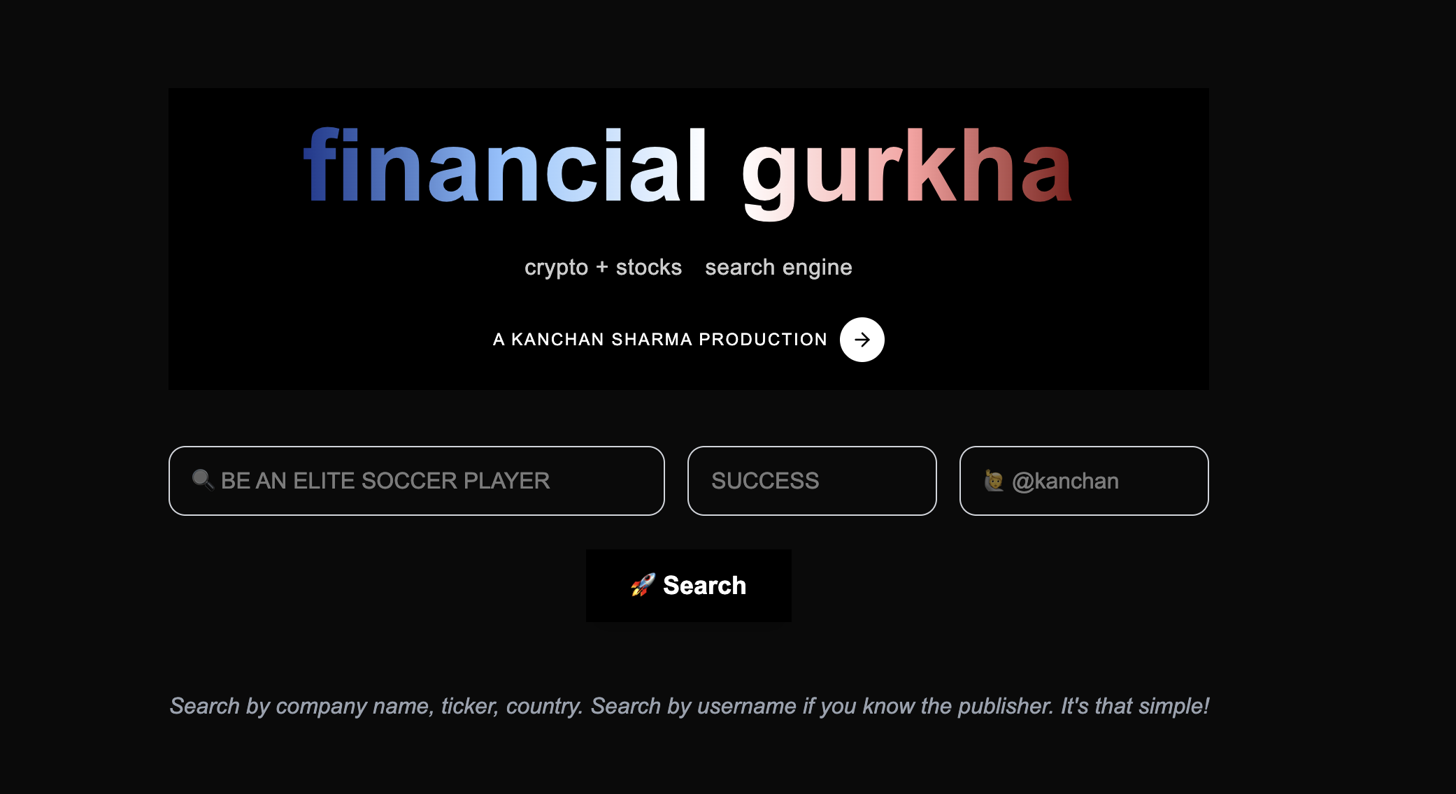 Gurkha finanziario - Motore di ricerca delle scorte di criptovalute media 2