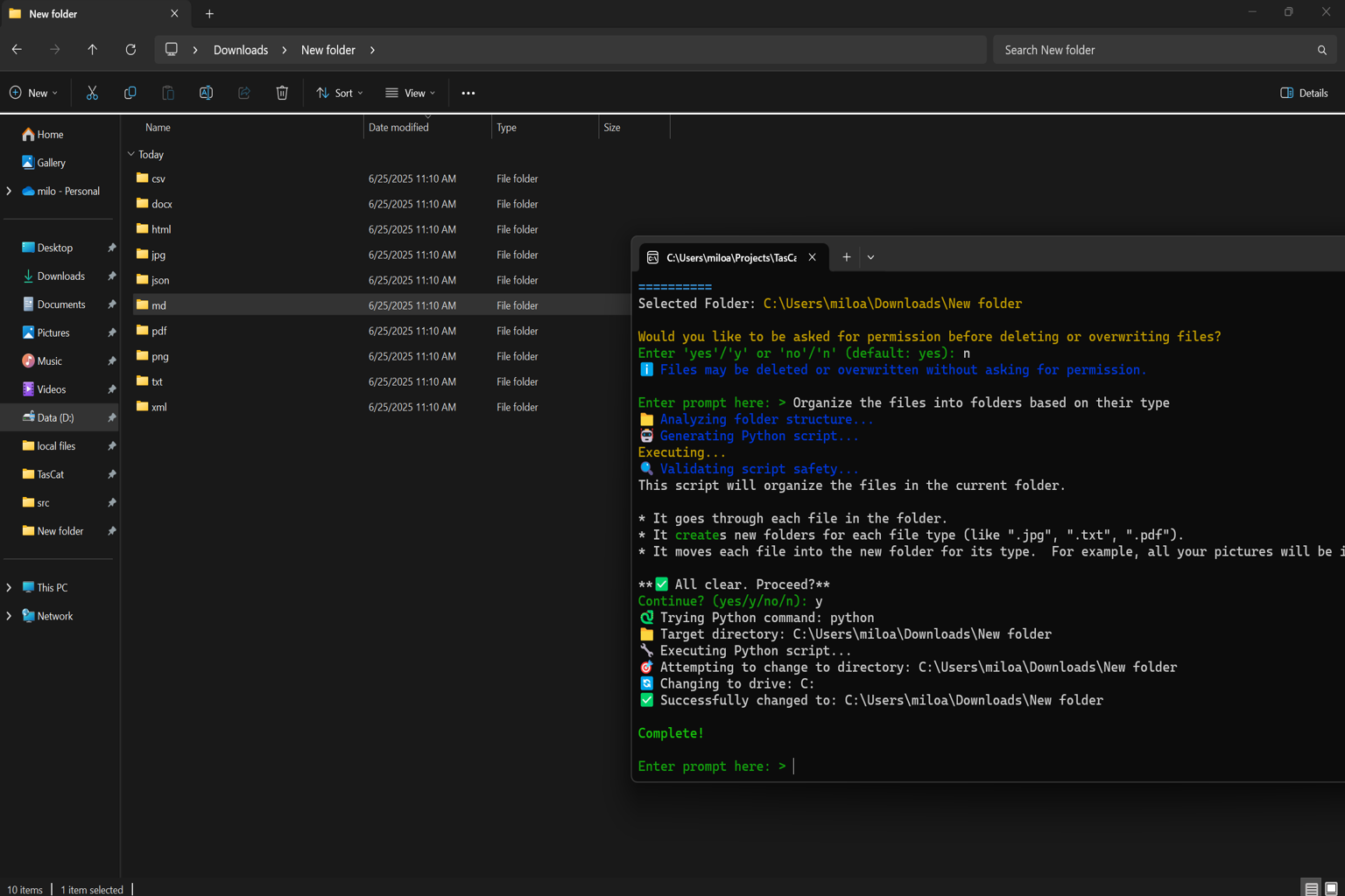 TasCat: Your AI Powered File Manager media 2