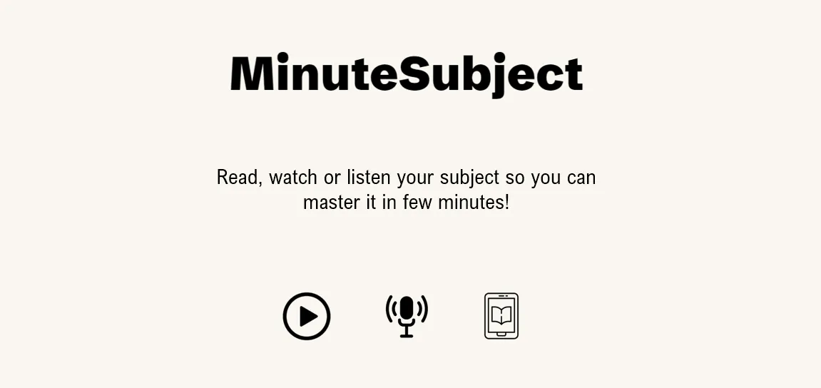 MinuteSubject gallery image