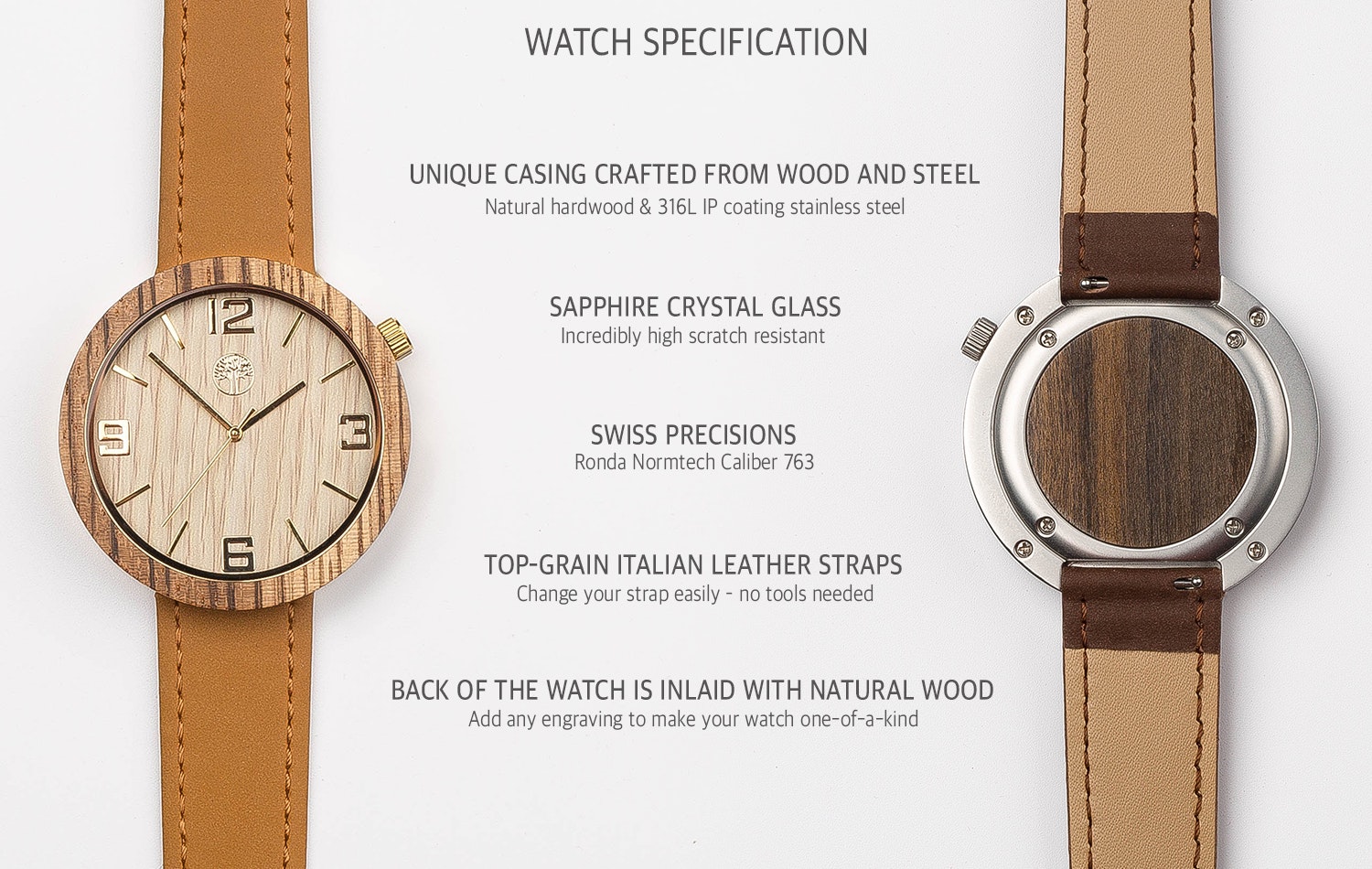 TwinsWatches | Wood and Steel watches gallery image