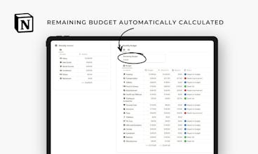 財務上のマイルストーンを達成するための高度に調整可能な Notion テンプレート