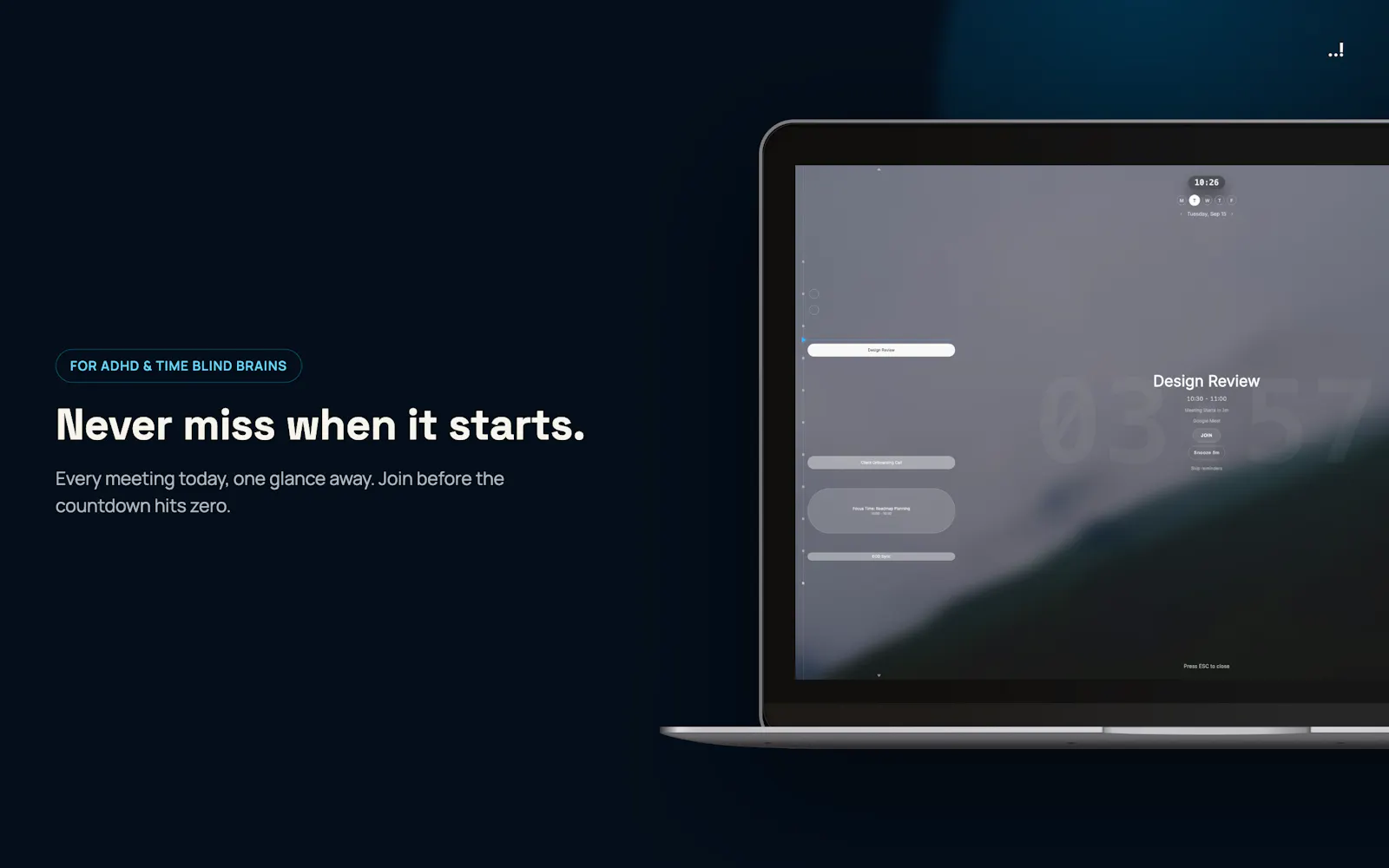 Ahem! Unmissable Meeting Reminders screenshot 2