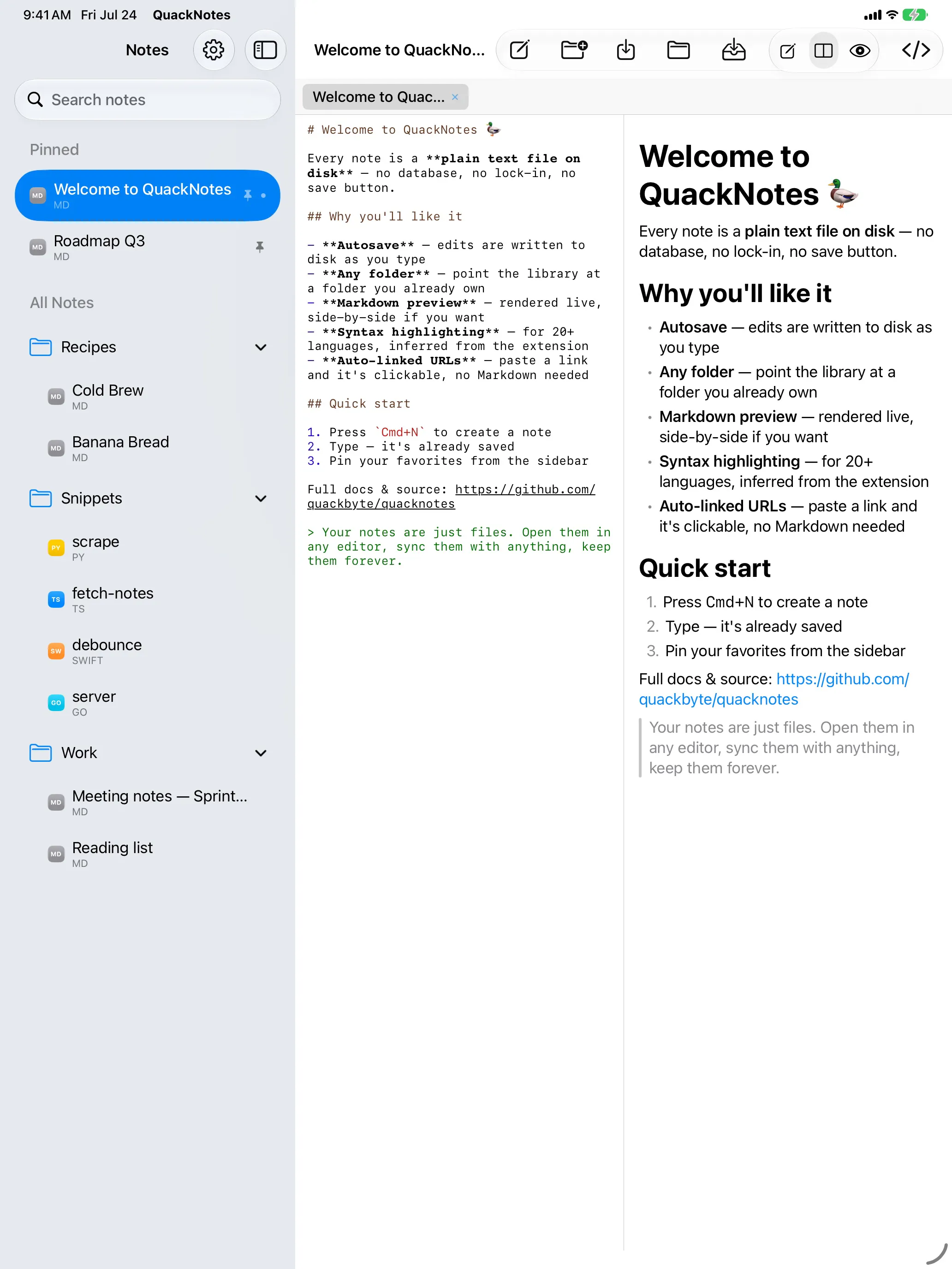 QuackNotes gallery image