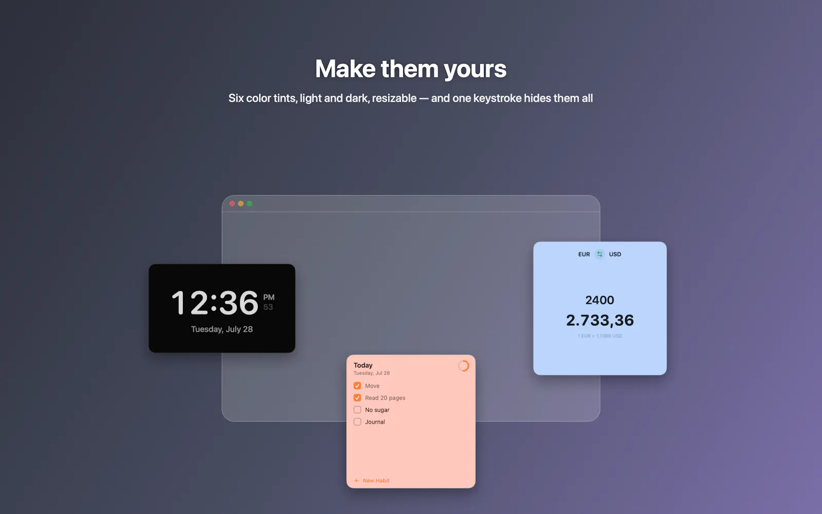 Widgets On Top (Mac-Only) screenshot 5