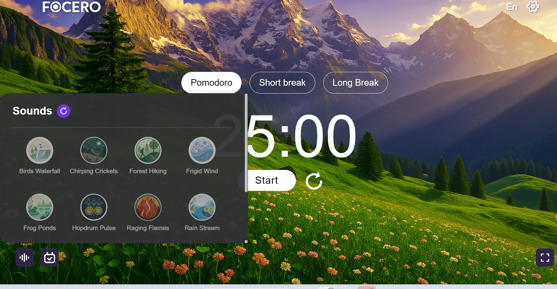 Focero - Resta concentrato con un'app semplice e multilingue Pomodoro Timer media 2