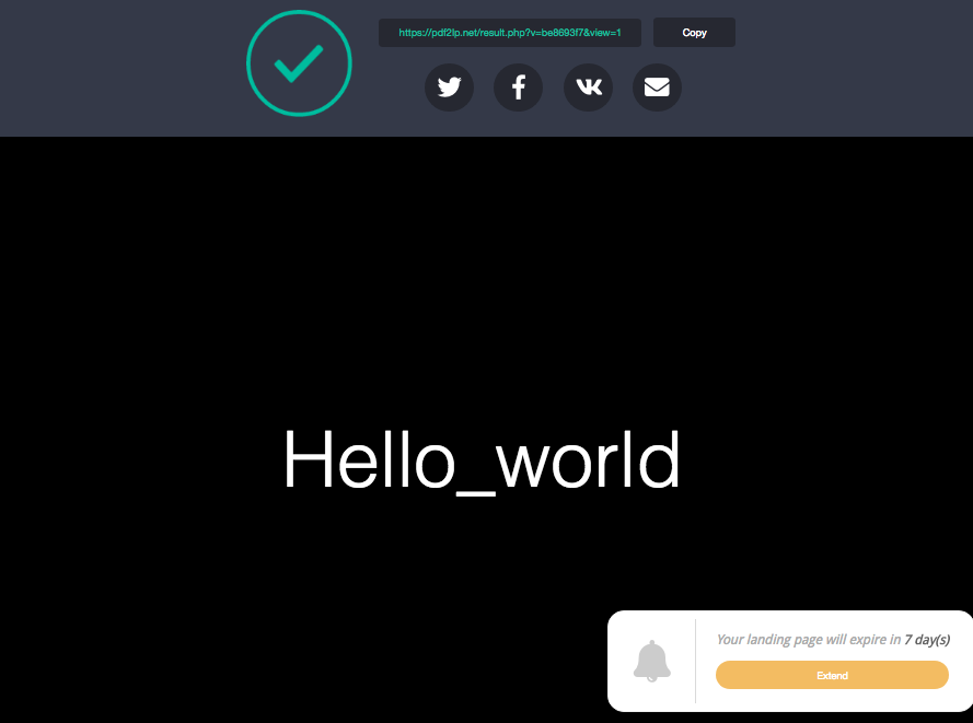 PDF 2 Landing page converter gallery image