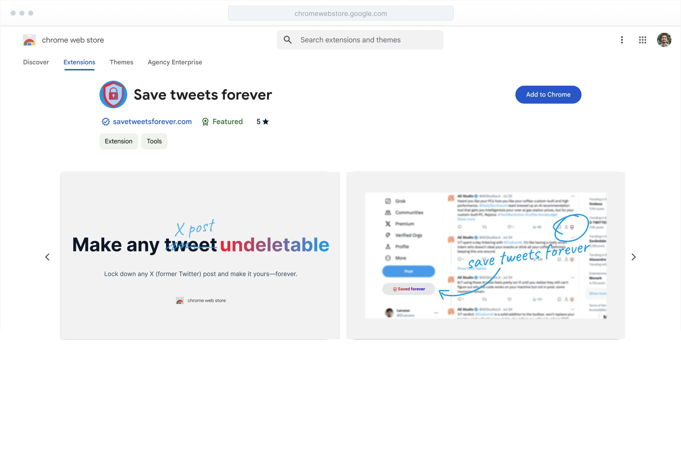 Save Tweets Forever media 1