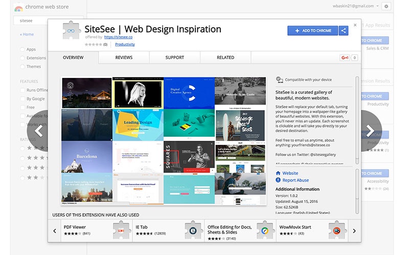 SiteSee Chrome Extension gallery image