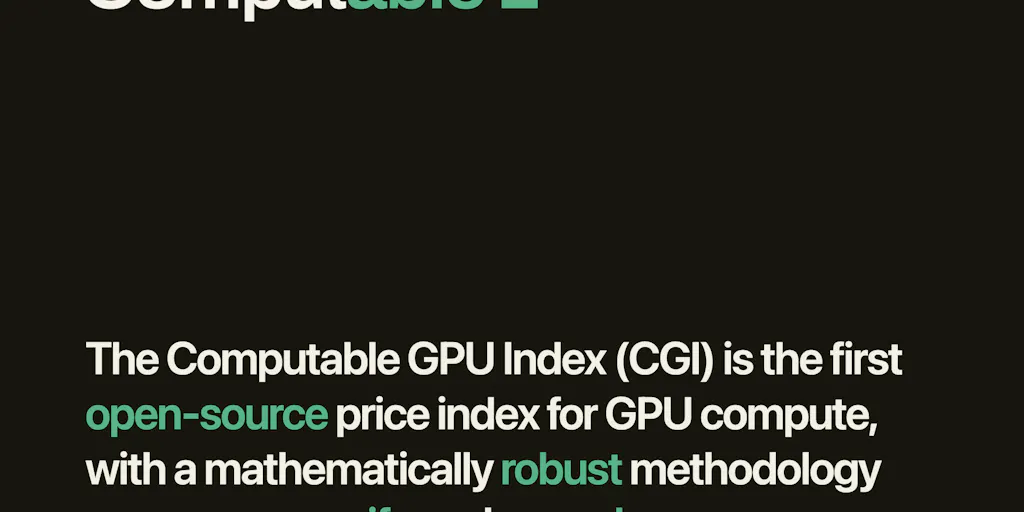 Computable GPU Index (CGI)