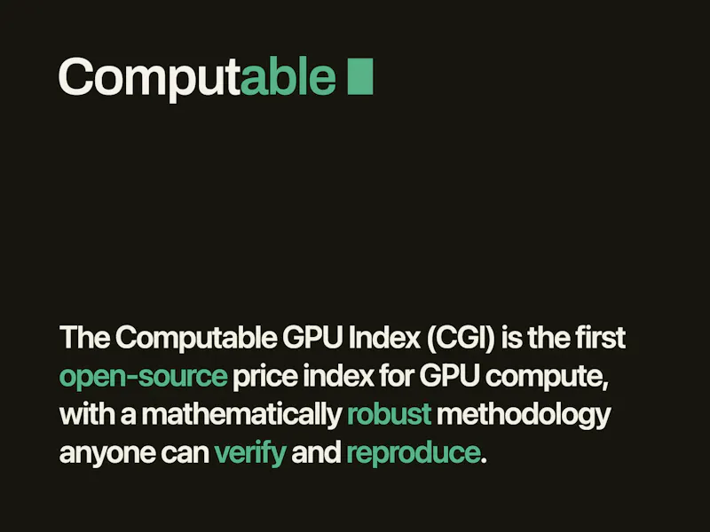 Computable GPU Index (CGI) screenshot 2